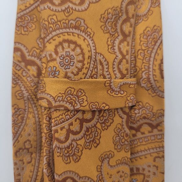 W.H. Belk Embroidered Tie Gold OS - Picture 4 of 6